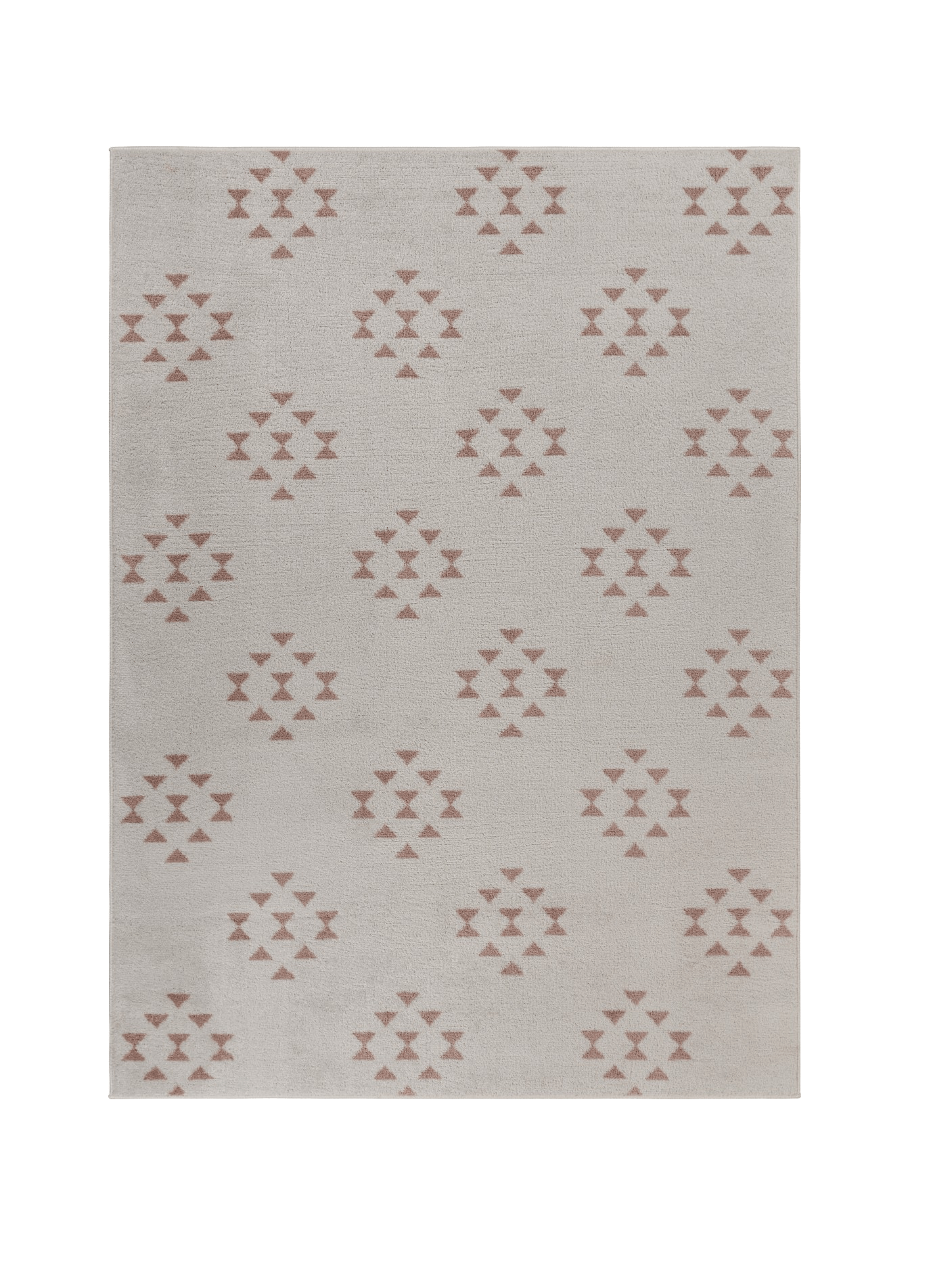 5’ x 7’ Tan and Beige Southwestern Area Rug