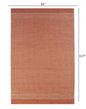 5’ x 8’ Orange and White Thin Striped Area Rug