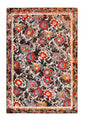 5’ x 7’ Black Radiant Floral Imagination Area Rug