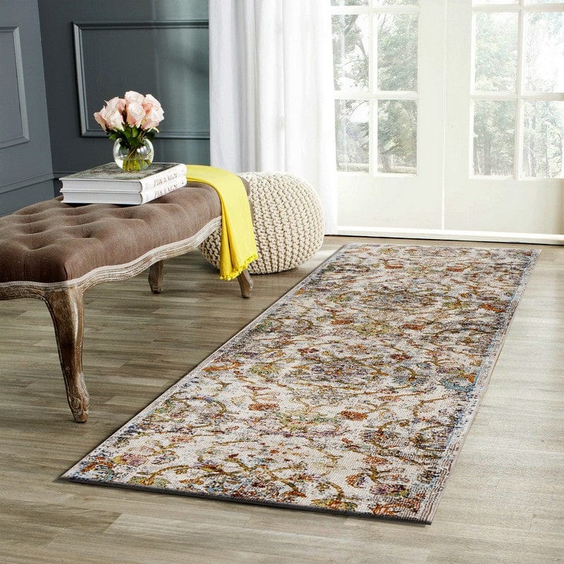 9’ x 12’ Beige Abstract Garden Area Rug