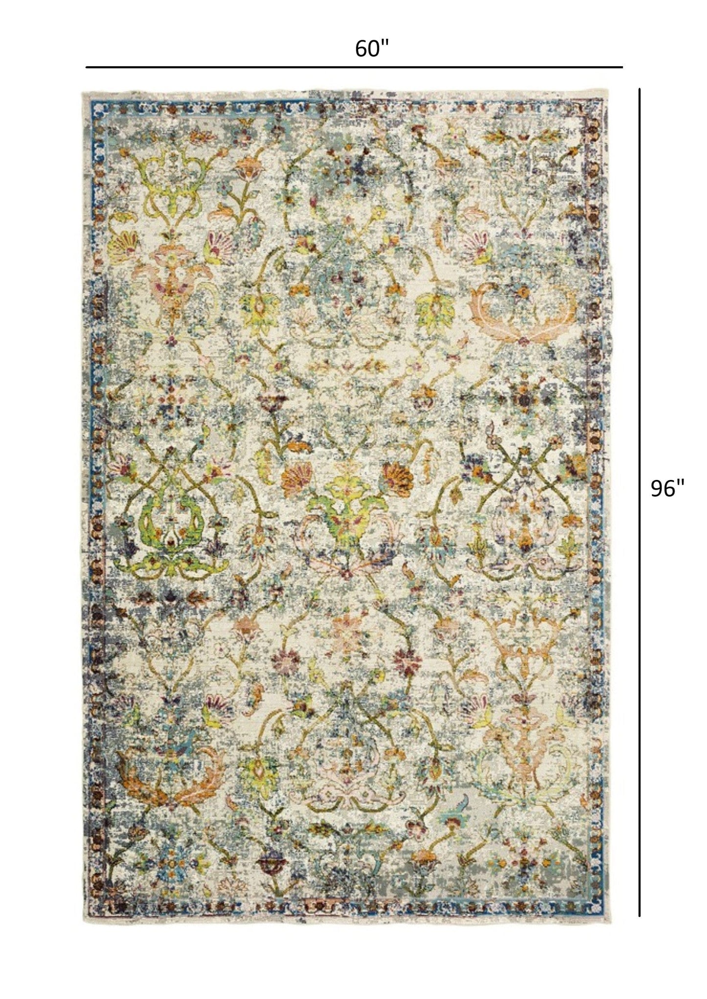 9’ x 12’ Beige Abstract Garden Area Rug