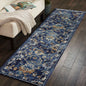 5’ x 8’ Blue and Gold Jacobean Area Rug