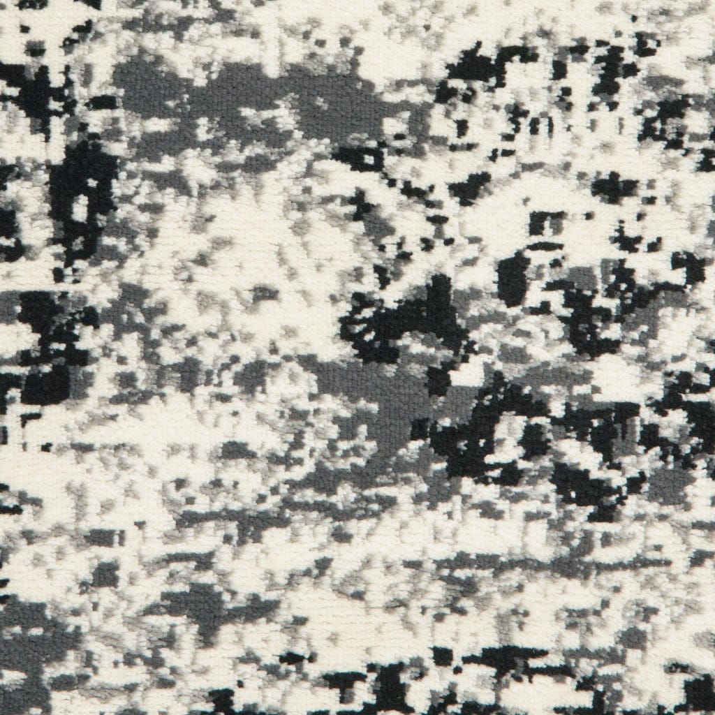 8’ x 10’ Modern Monochromatic Abstract Area Rug