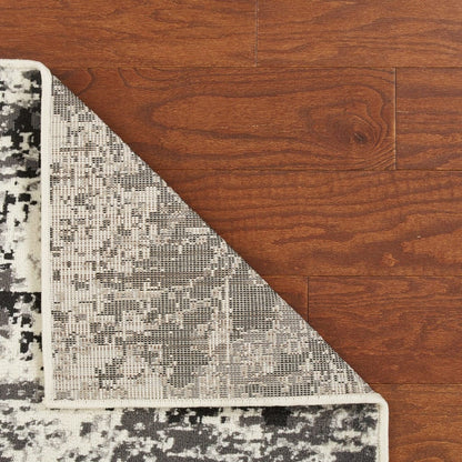 8’ x 10’ Modern Monochromatic Abstract Area Rug