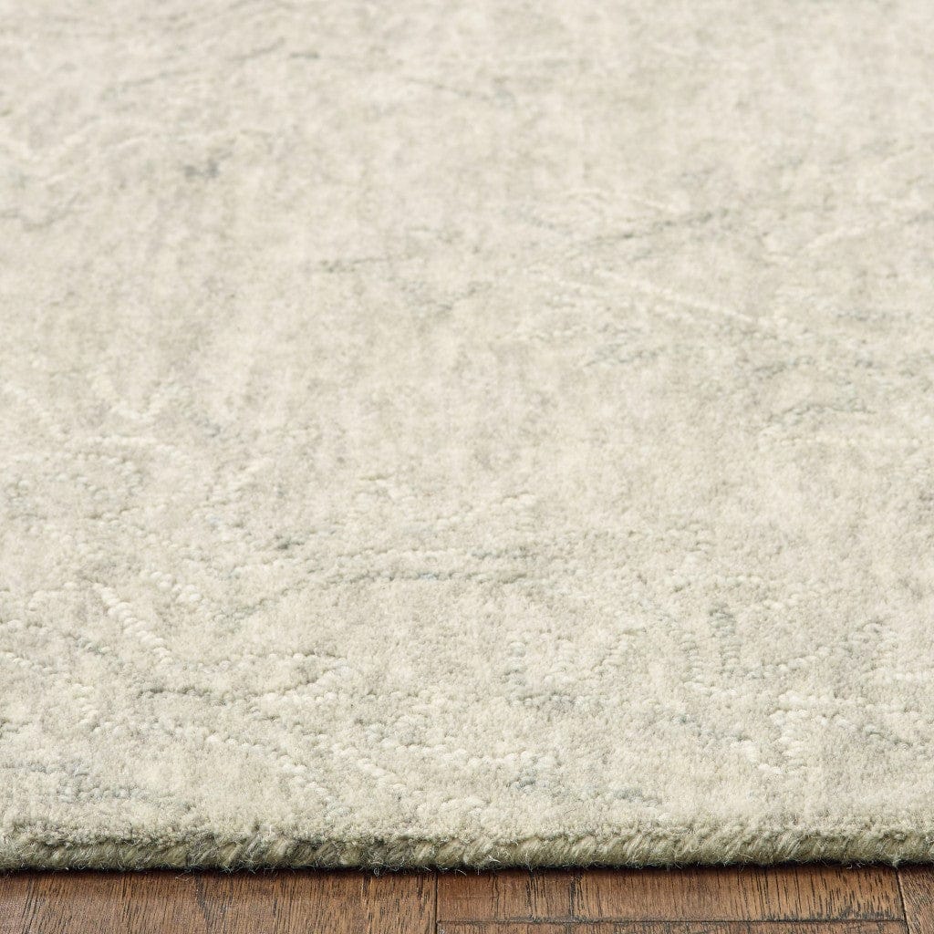 5’ x 8’ Light Green Floral Paradise Area Rug