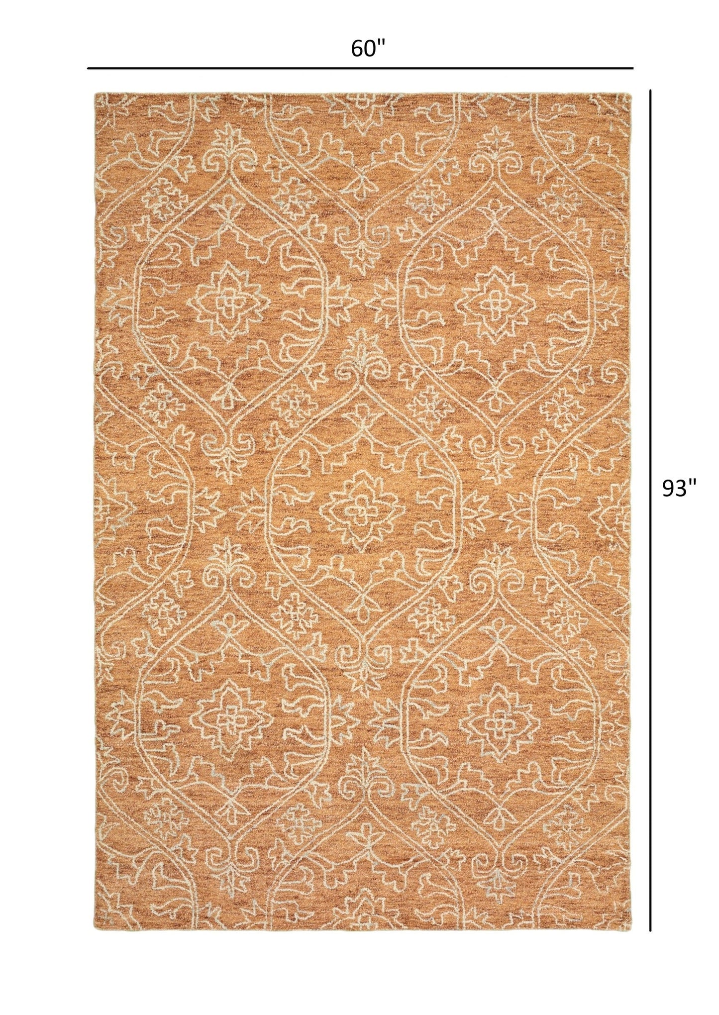 5’ x 8’ Rustic Floral Paradise Area Rug