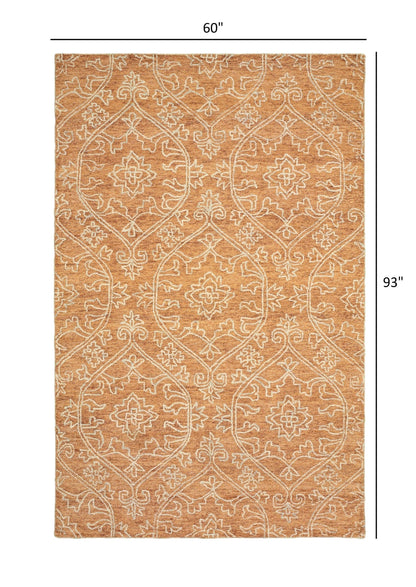 5’ x 8’ Rustic Floral Paradise Area Rug