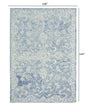 5’ x 8’ Blue and Ivory Interlacing Vines Area Rug