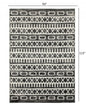 8’ x 10’ Black and White Geometric Area Rug