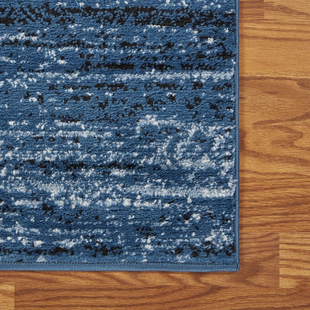 8’ x 10’ Blue Abstract Ocean Area Rug