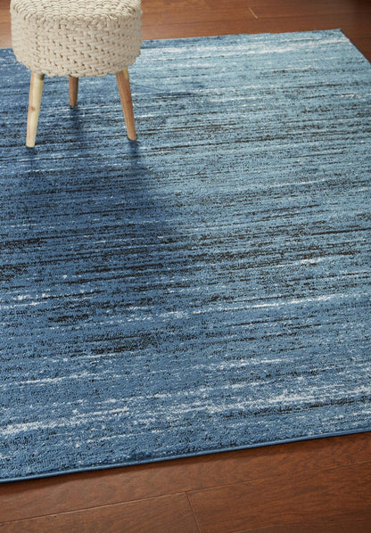 8’ x 10’ Blue Abstract Ocean Area Rug