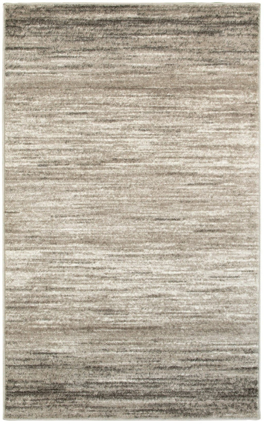 8’ x 10’ Beige Abstract Striations Area Rug
