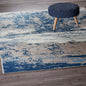 5’ x 7’ Beige and Blue Scenic Area Rug