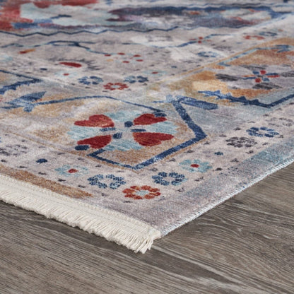 5’ x 8’ Multicolored Boho Chic Area Rug