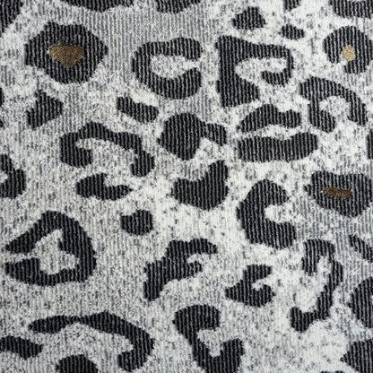 5’ x 8’ Black and Gray Cheetah Print Area Rug