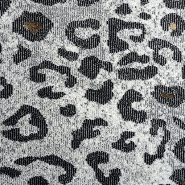 5’ x 8’ Black and Gray Cheetah Print Area Rug