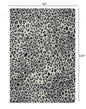 5’ x 8’ Black and Gray Cheetah Print Area Rug