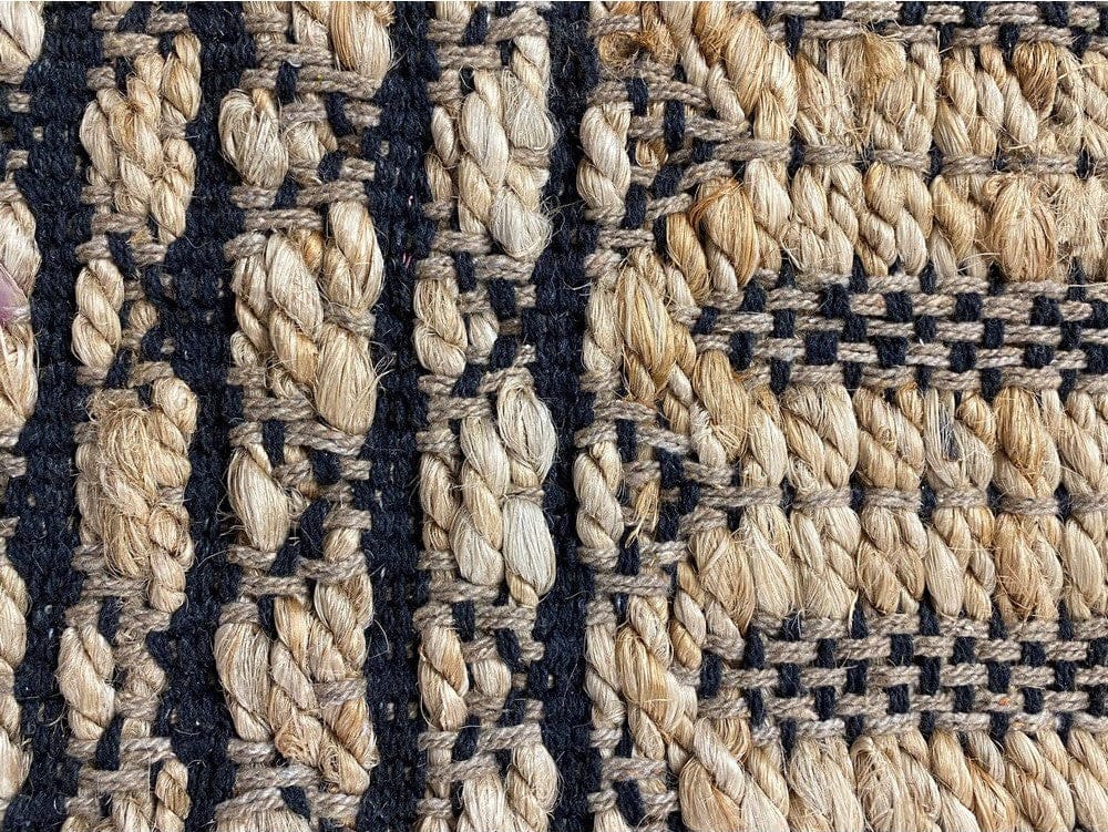 5’ x 7’ Tan and Black Ornate Geometric Area Rug