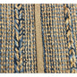 5’ x 7’ Blue and Tan Braided Stripe Area Rug