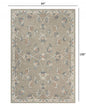 5’ Round Sage and Cream Filigree Area Rug