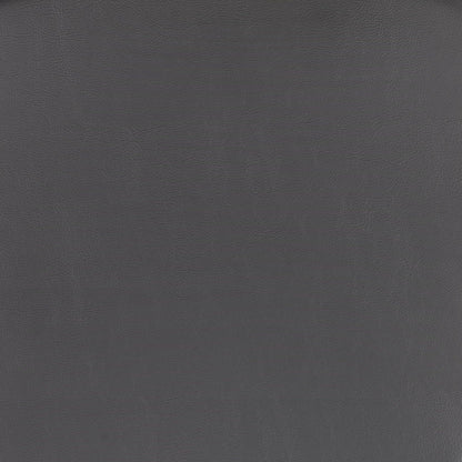 43" Gray Faux Leather And Chrome Low Back Bar Height Chair With Footrest