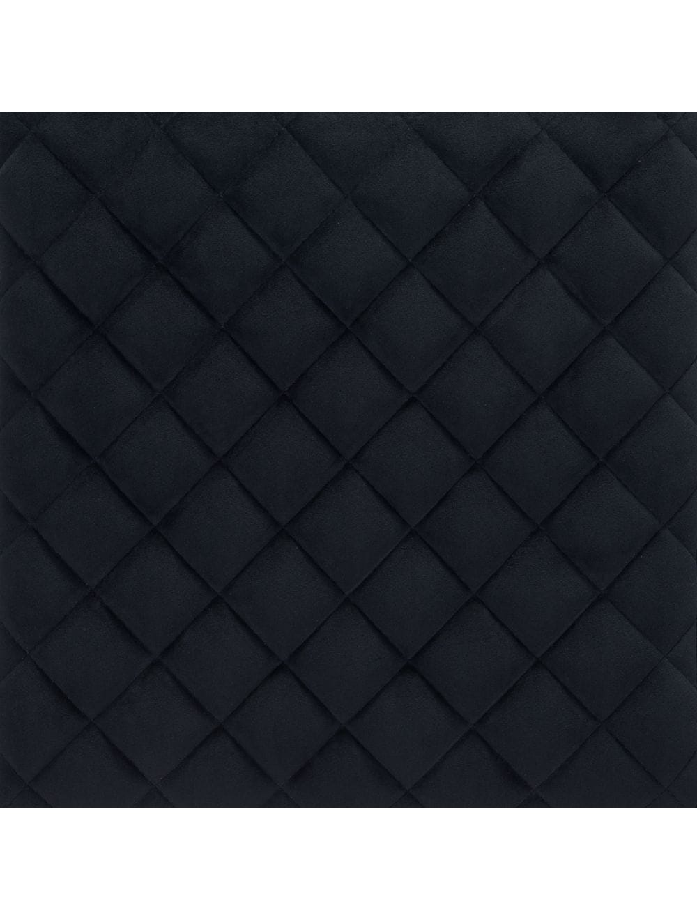 Black Modern Geo Waffle Seat Backless Barstool