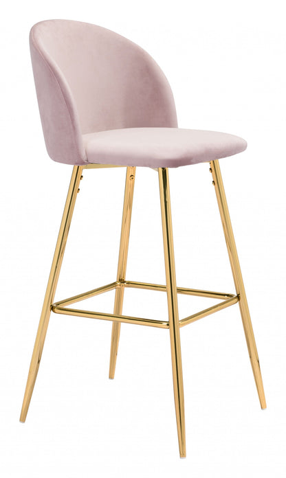 Pale Pink and Gold Modern Pringle Bar Chair