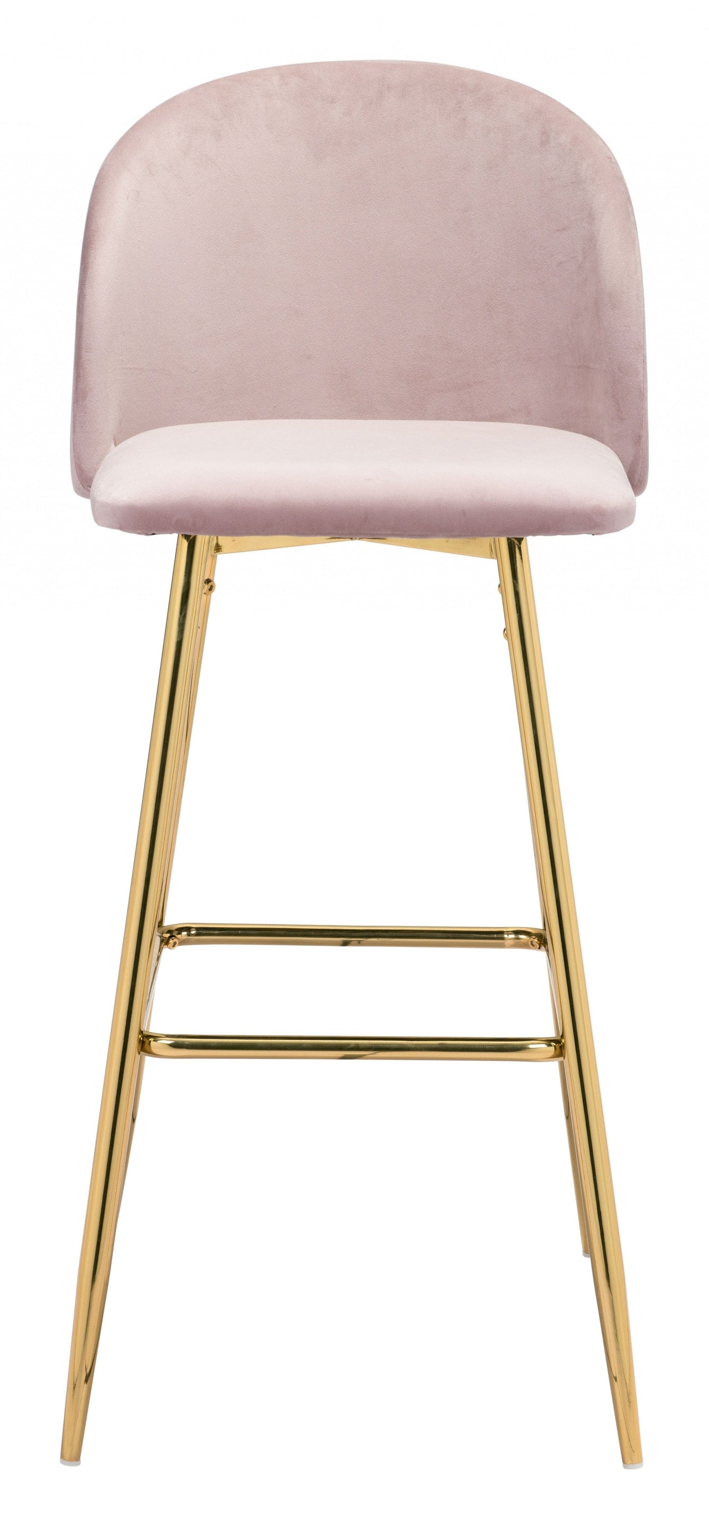 Pale Pink and Gold Modern Pringle Bar Chair