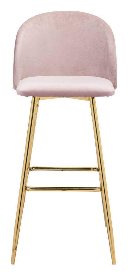 Pale Pink and Gold Modern Pringle Bar Chair