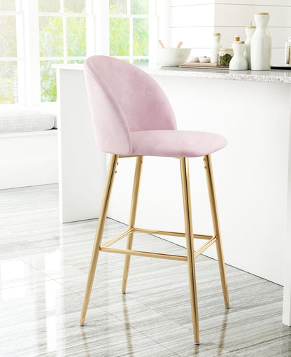 Pale Pink and Gold Modern Pringle Bar Chair