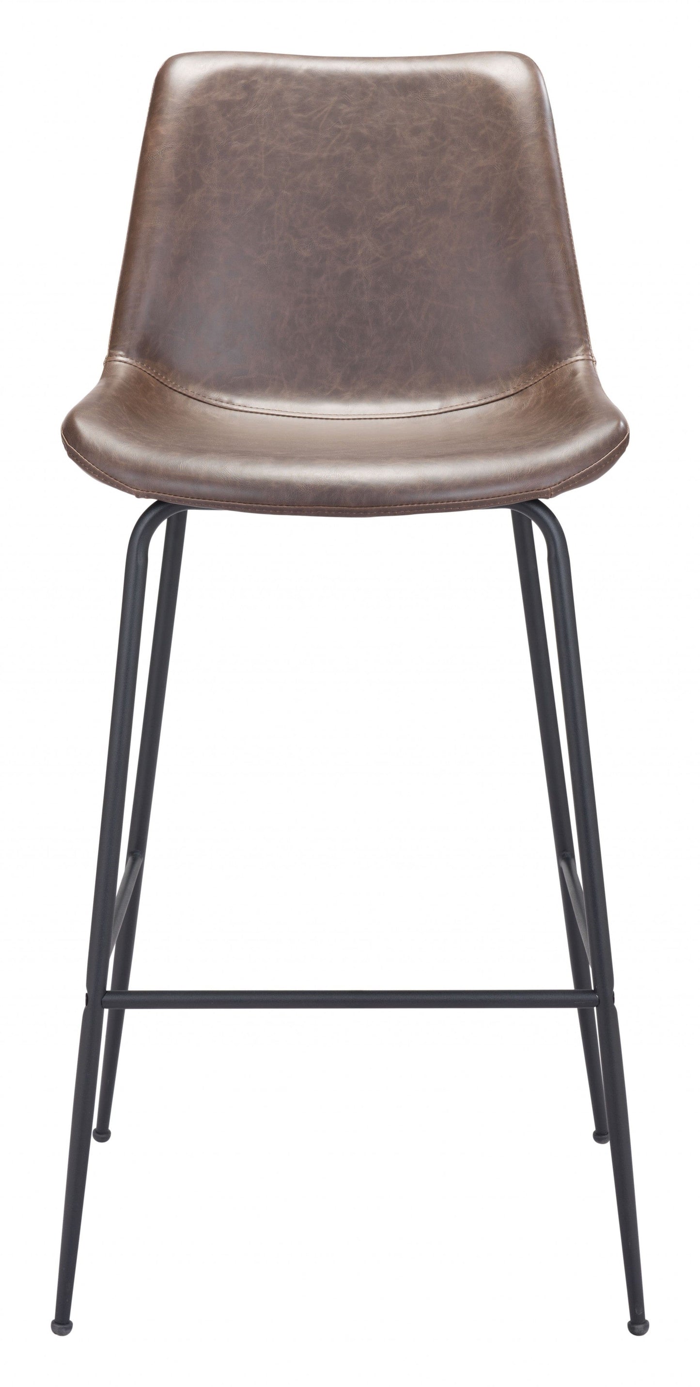Brown and Black Top Shelf Modern Rugged Bar Chair