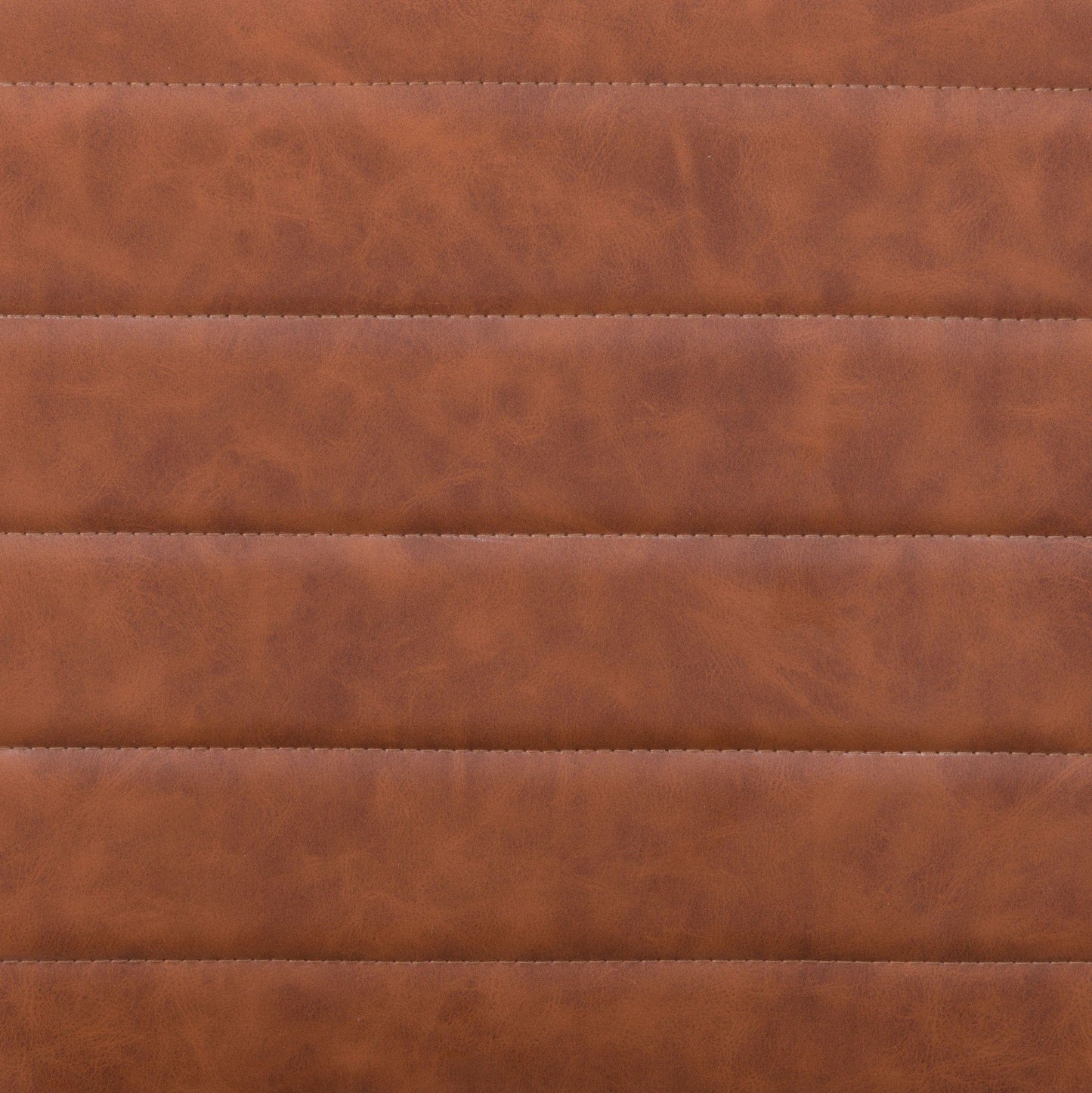 Modern Vintage Look Brown Faux Leather Adjustable Bar Chair