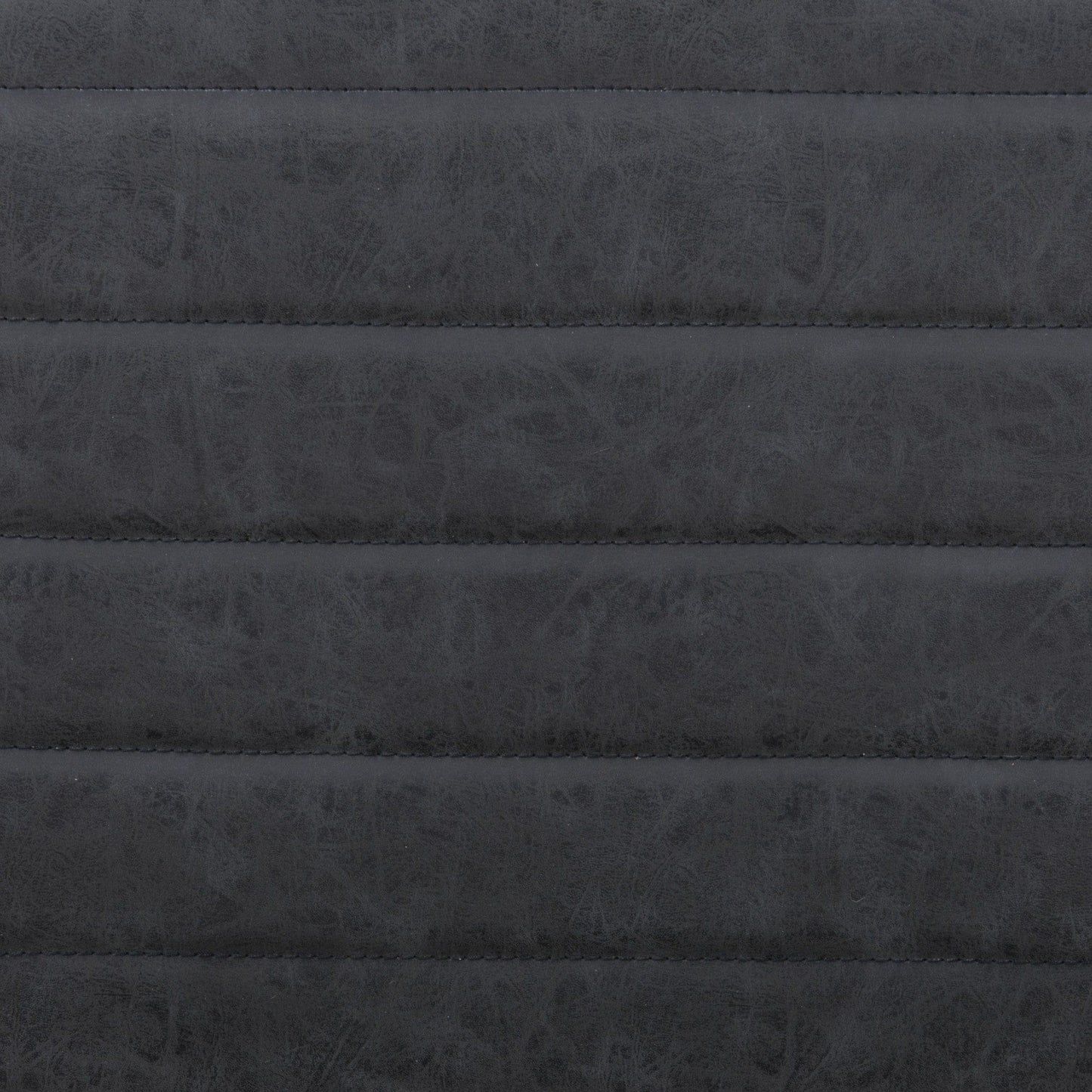 Modern Vintage Look Black Faux Leather Adjustable Bar Chair