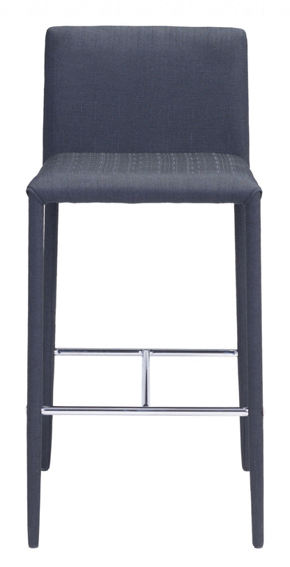 Set of Two Black Restaurant Quality Sleek Bar Chairs