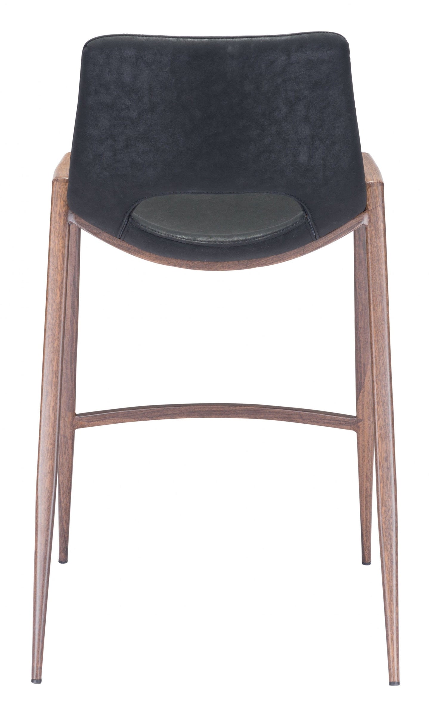 Set of Two Black Retro Modern Funk Counter Chairs