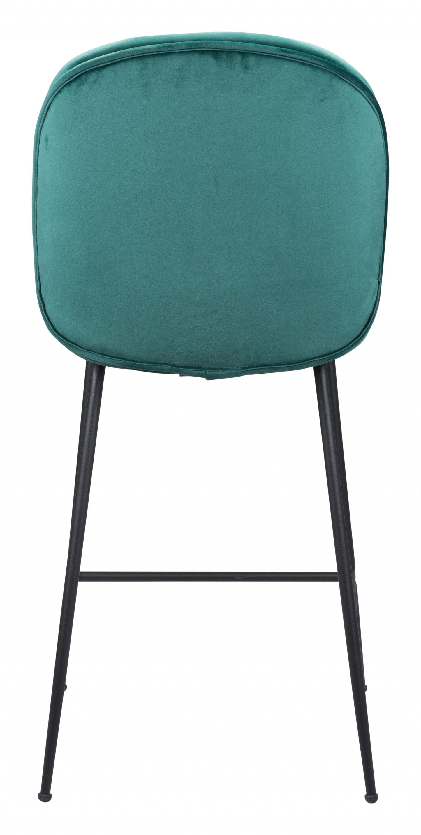 Contempo Emerald Green Velvet Counter Height Chair