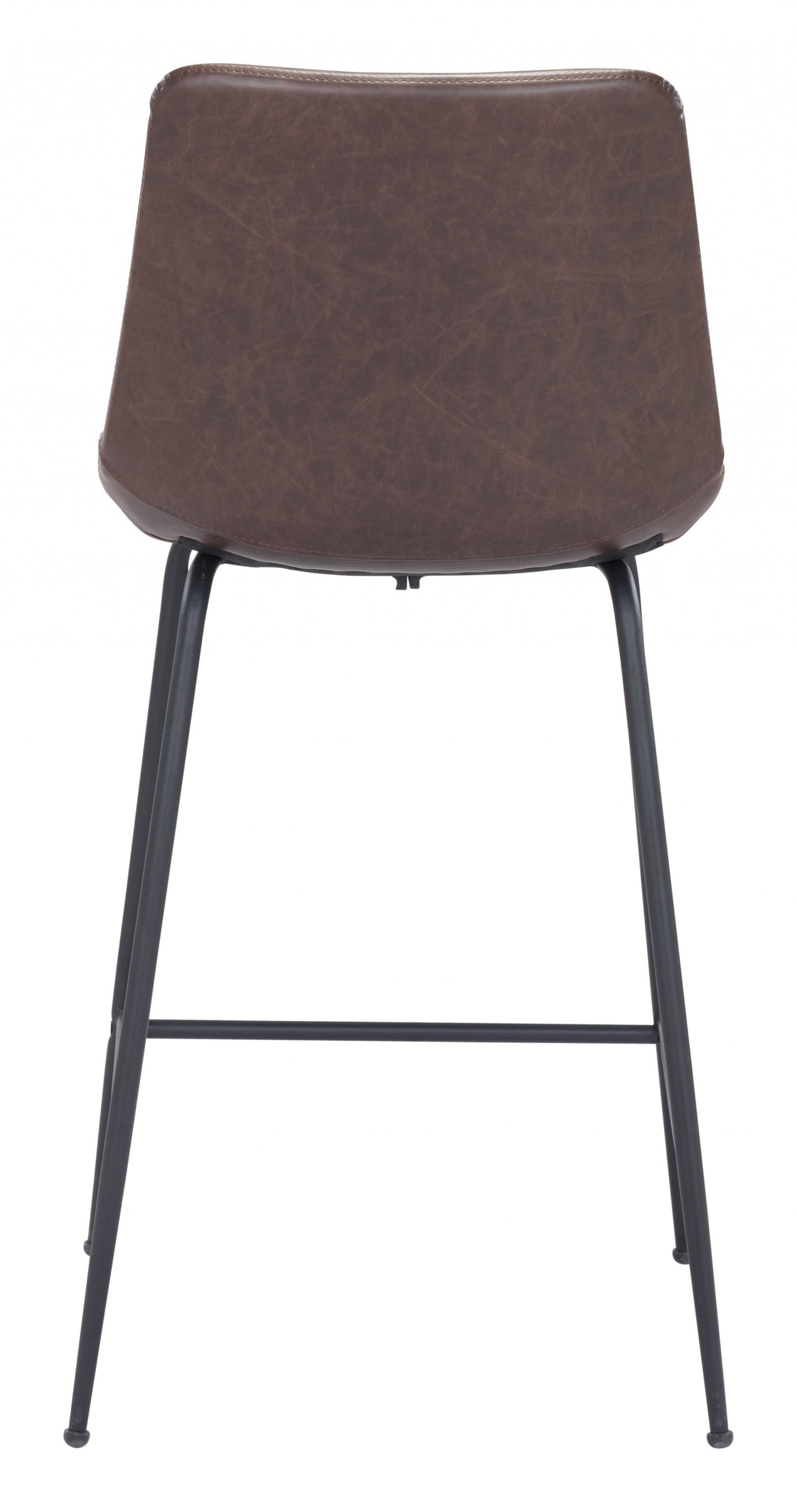 Brown and Black Top Shelf Modern Rugged Counter Chair