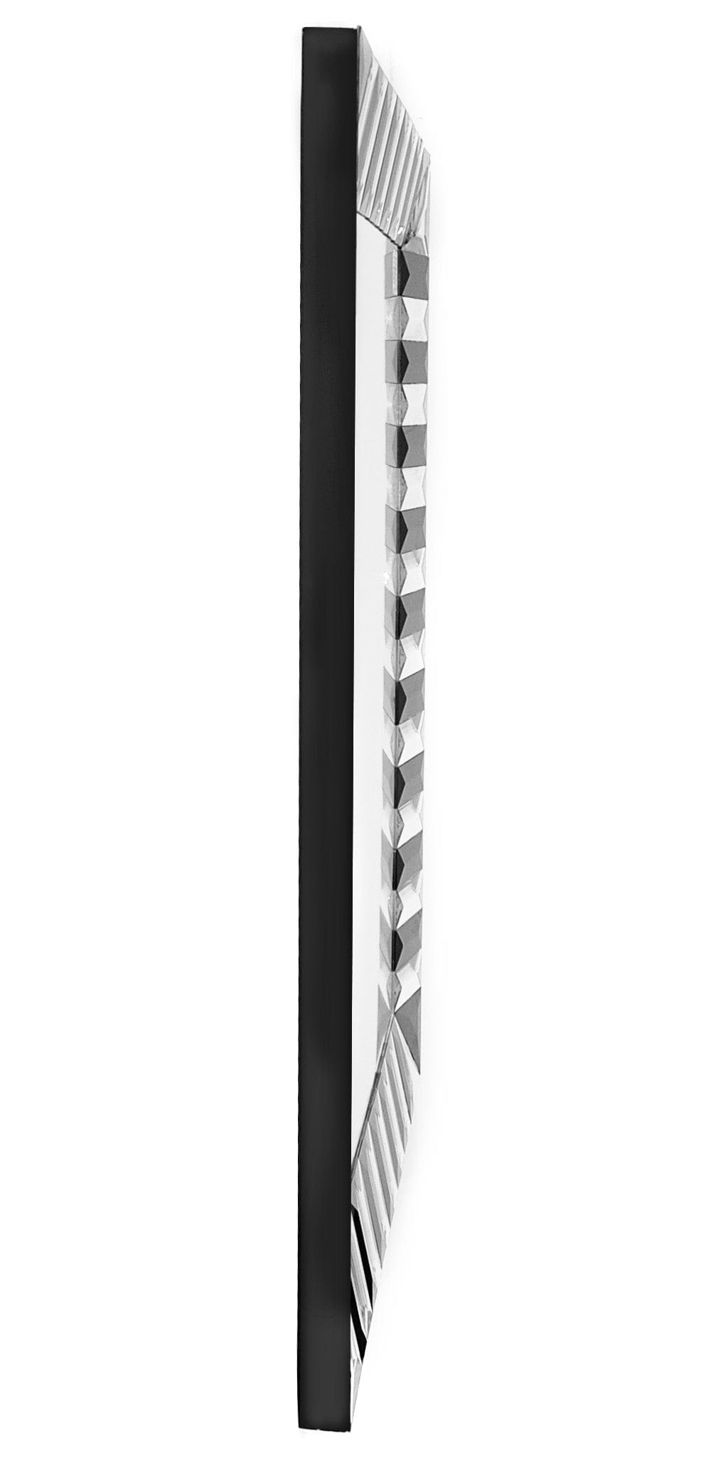 Black and White Striped Mirror