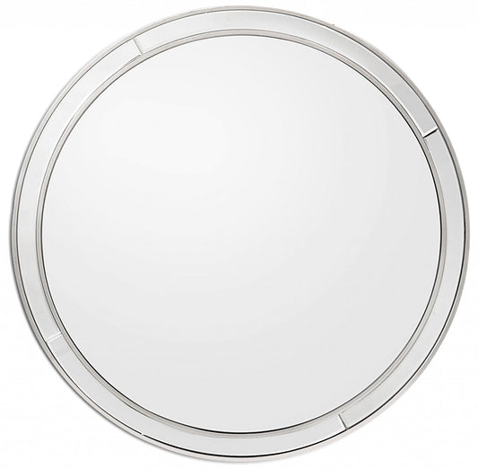 Simply Lined Silver Mirror