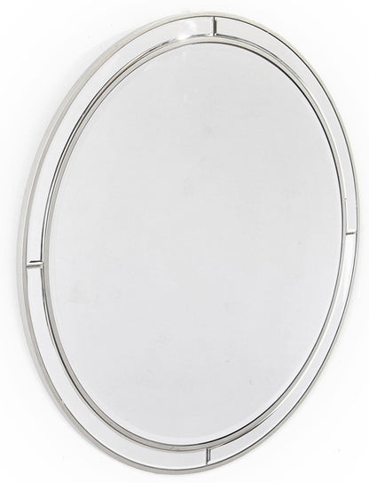 Simply Lined Silver Mirror