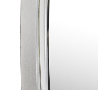 Simply Lined Silver Mirror