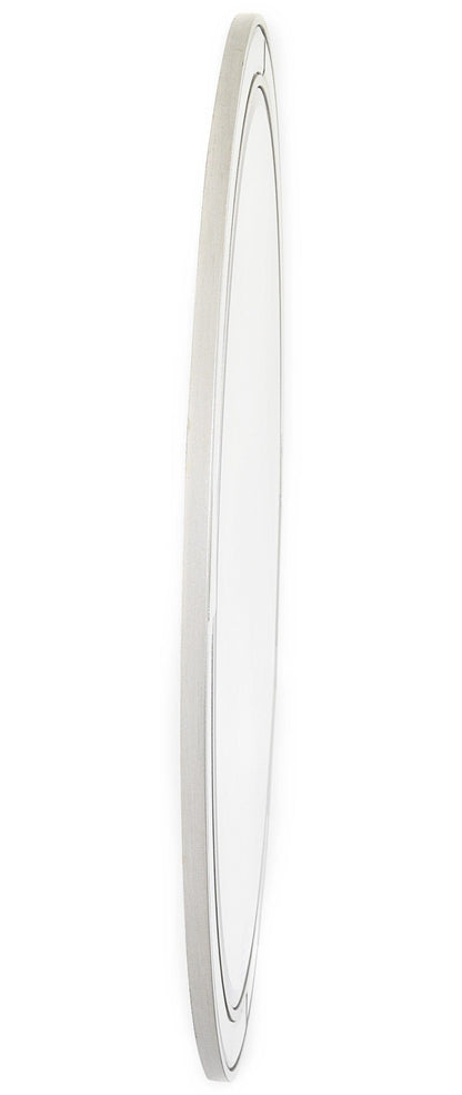 Simply Lined Silver Mirror
