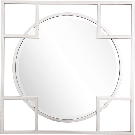 X Shaped Beveled Edge Mirror