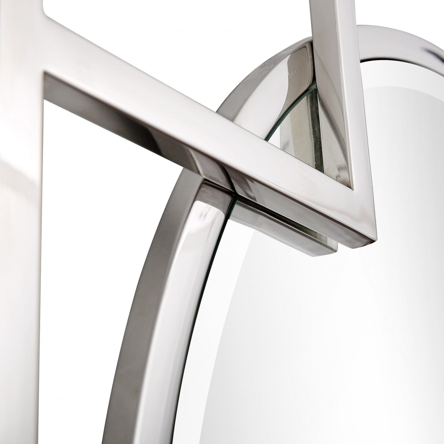 X Shaped Beveled Edge Mirror