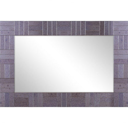 Grey Rectangular Mirror