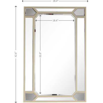 Antiqued Silver Wall Mirror