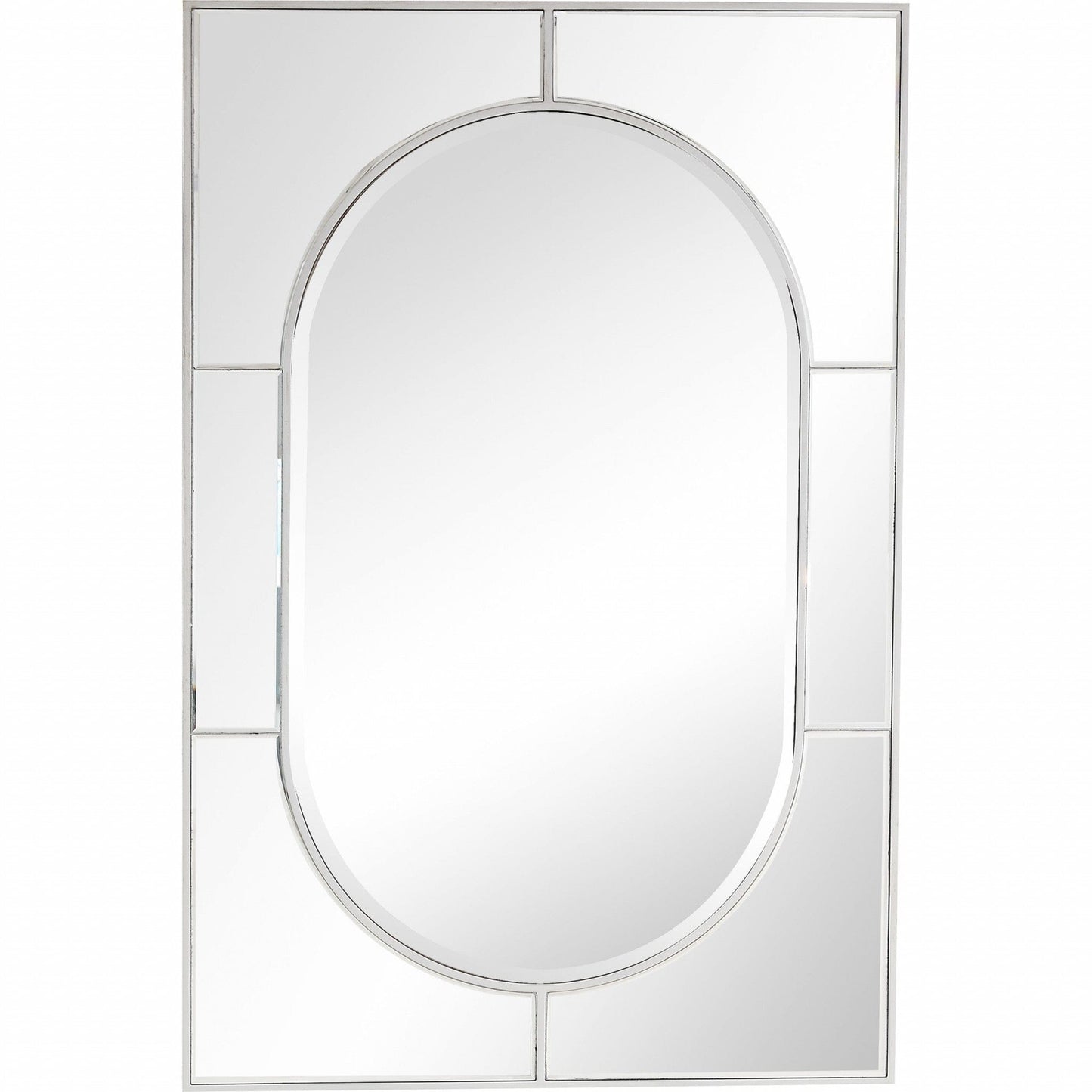 Silver Glass Wall Mirror