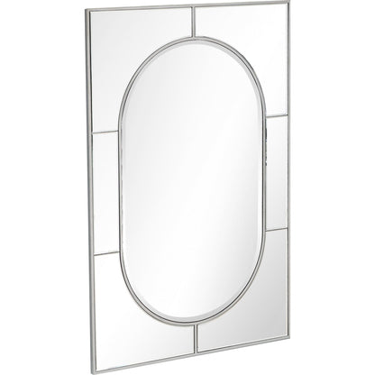 Silver Glass Wall Mirror