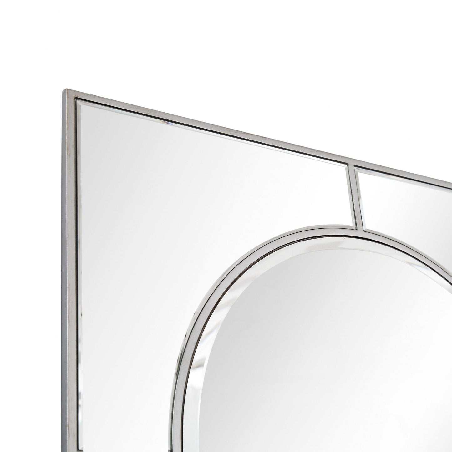 Silver Glass Wall Mirror