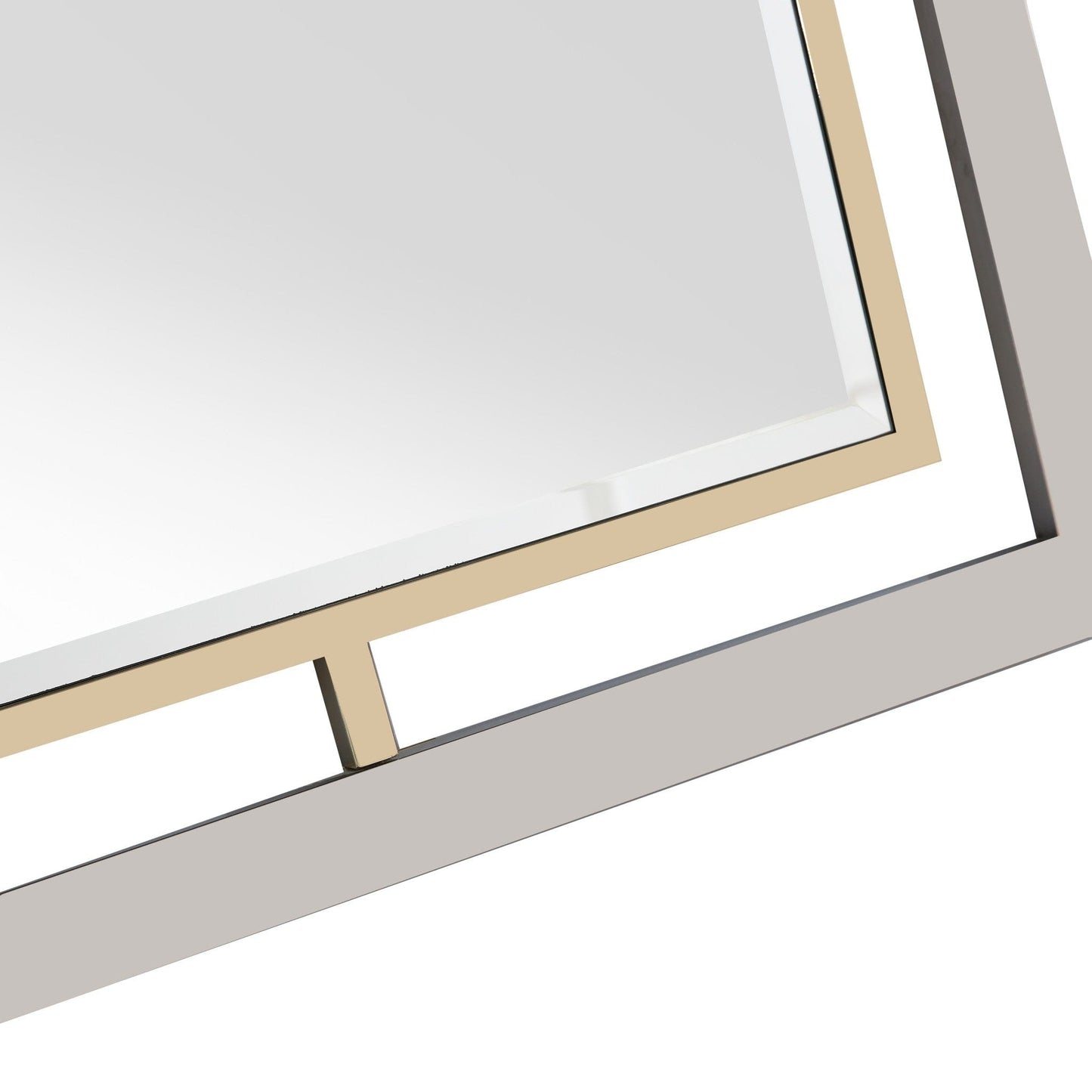 Antiqued Gold Finish Mirror